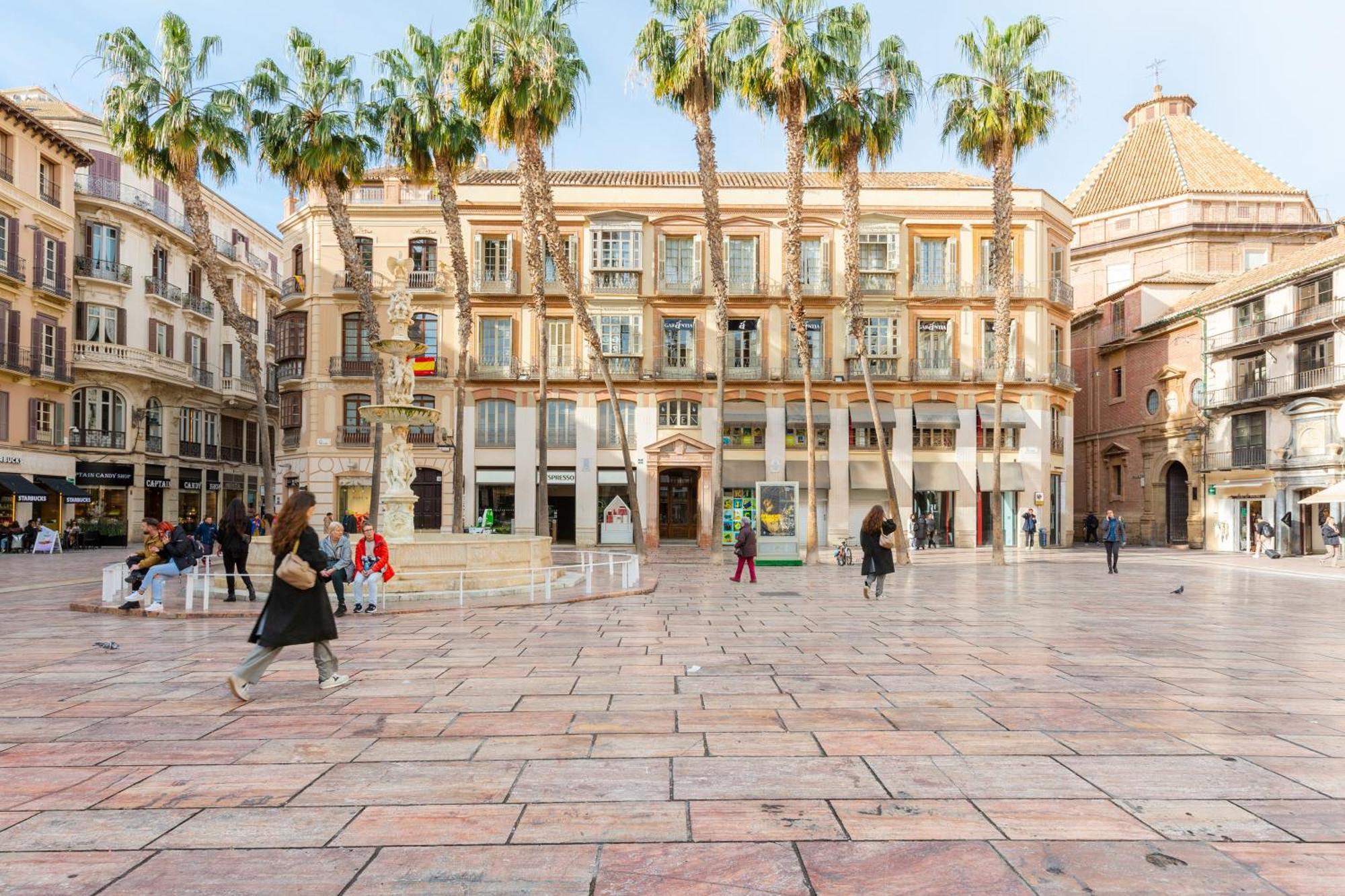 マラガPlaza De La Constitucionアパートメント エクステリア 写真